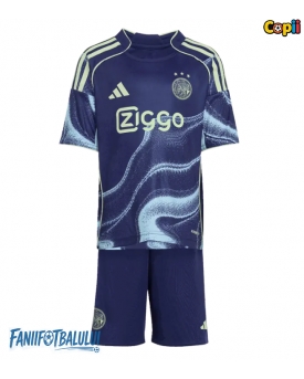 Ajax Echipament de Fotbal Replică 2025-26 Copii Deplasare (+ Șorturi)